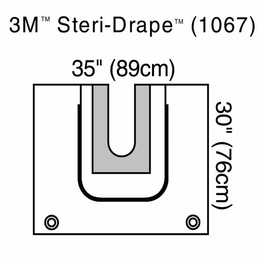 3M™ Steri-Drape™ Sterile U-Pouch Orthopedic Drape, 35 x 30 Inch 20/CASE -1067