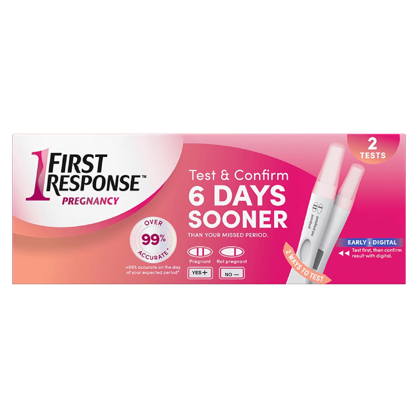 First Response hCG Pregnancy Home Device Reproductive Health Test Kit 1/EACH -02260090125