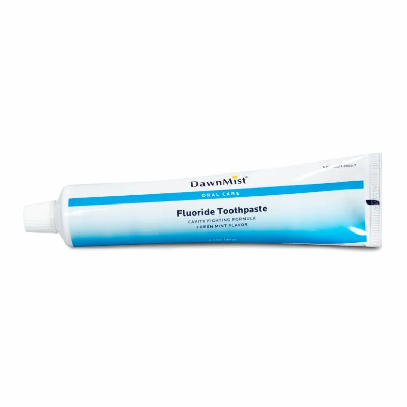 DUKAL DAWNMIST TOOTHPASTE. TOOTHPASTE, FLUORIDE, 6.4 OZ TUBE, 1/BX, 48 BX/CS (NOT AVAILABLE FOR SALE INTO CANADA). TOOTHPASTE FLOURIDE LAMINATEDTUBE 6