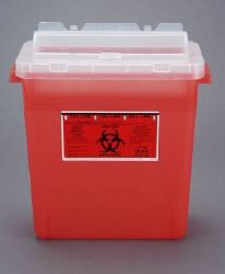 Bemis™ Sentinel Multi-purpose Sharps Container, 3 Gallon, 15 x 13-7/8 x 6-7/8 Inch 1/EACH -333 030 - BriteSources