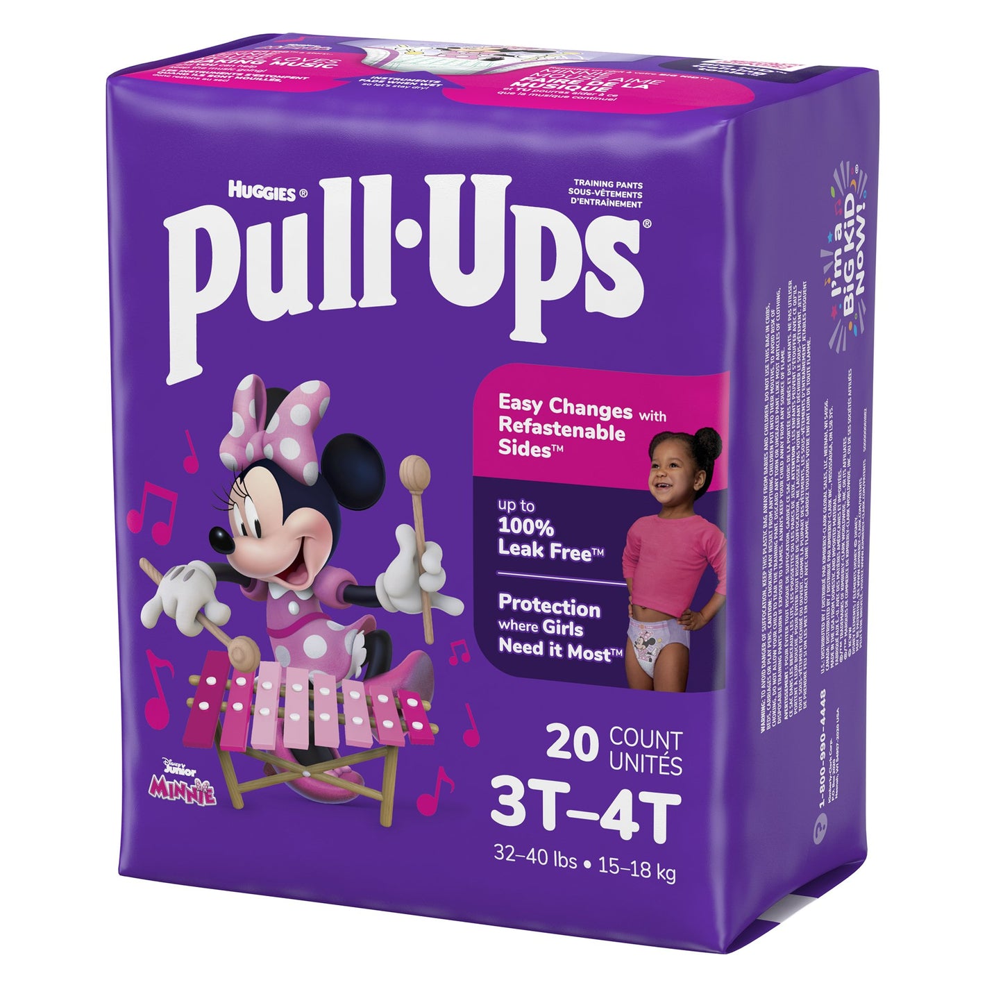 Huggies Pull-Ups Learning Designs for Girls Training Pants, 3T to 4T