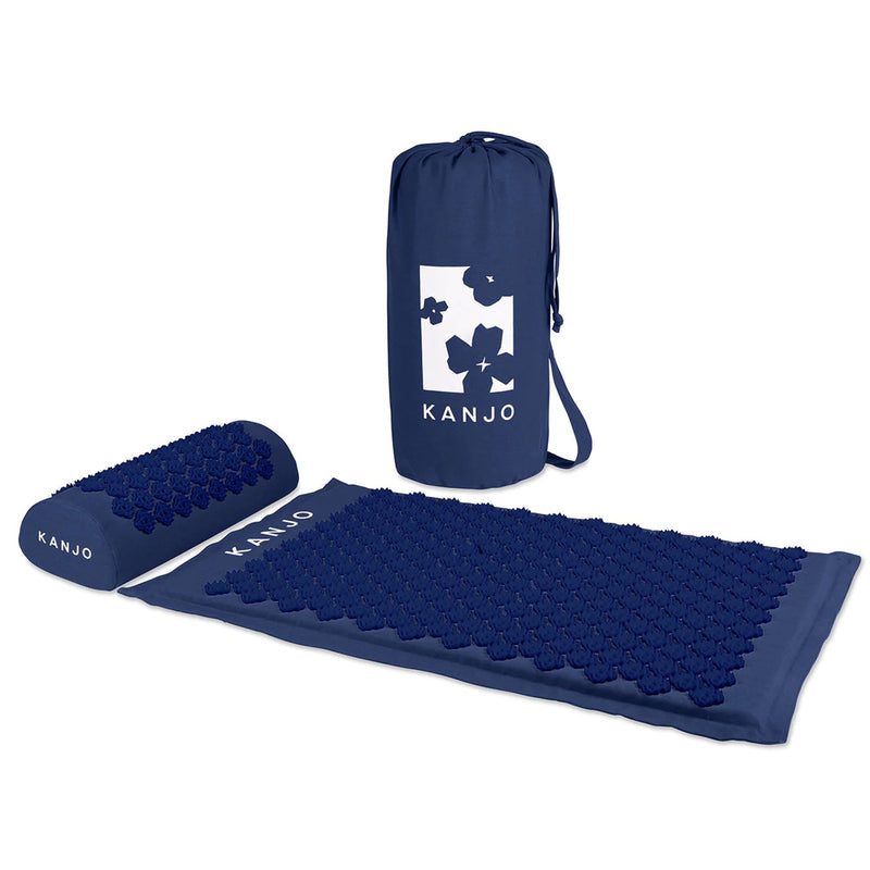 Kanjo Memory Foam Acupressure Mat Set, Dark Blue