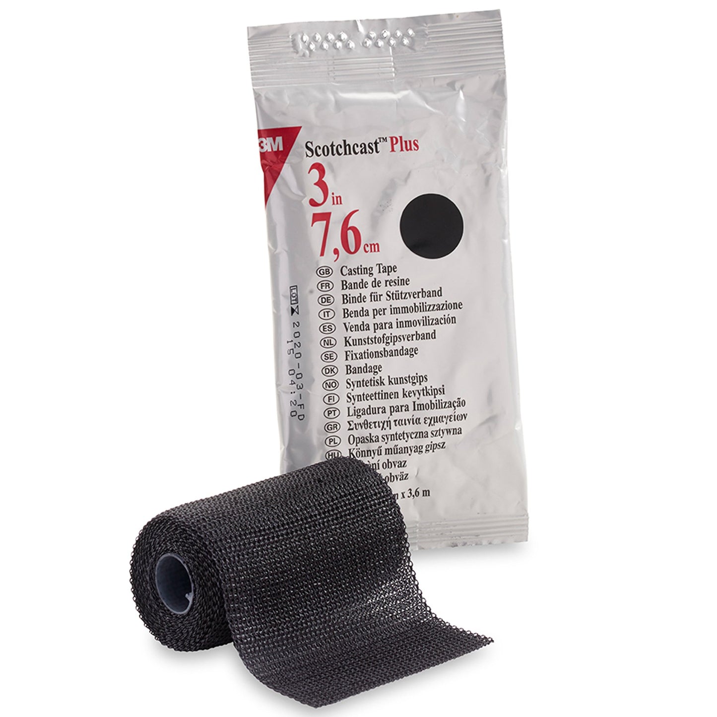 3M™ Scotchcast™ Plus Black Cast Tape, 3 Inch x 4 Yard 1/EACH -82003A