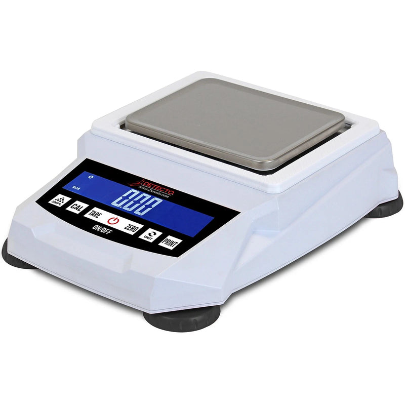 DIGITAL PRECISION BALANCE SCALE, 2000 G X 0.02 G, 5.7 IN W X 4.5 IN D PLATFORM, SOLD AS EACH DETECTO 233 - BriteSources