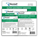 SUPER ABSORBENT DRESSING, 4" X 4", 50/BX, SOLD AS BOX GENTELL 10001352 - BriteSources