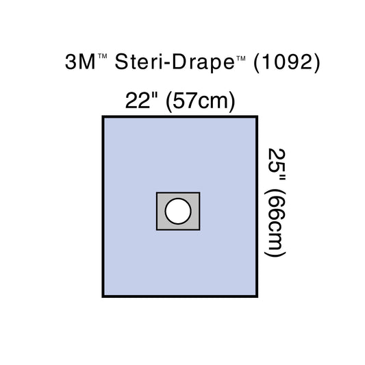 3M™ Steri-Drape™ Sterile Small Surgical Drape, 22 x 25 Inch 25/BOX -1092