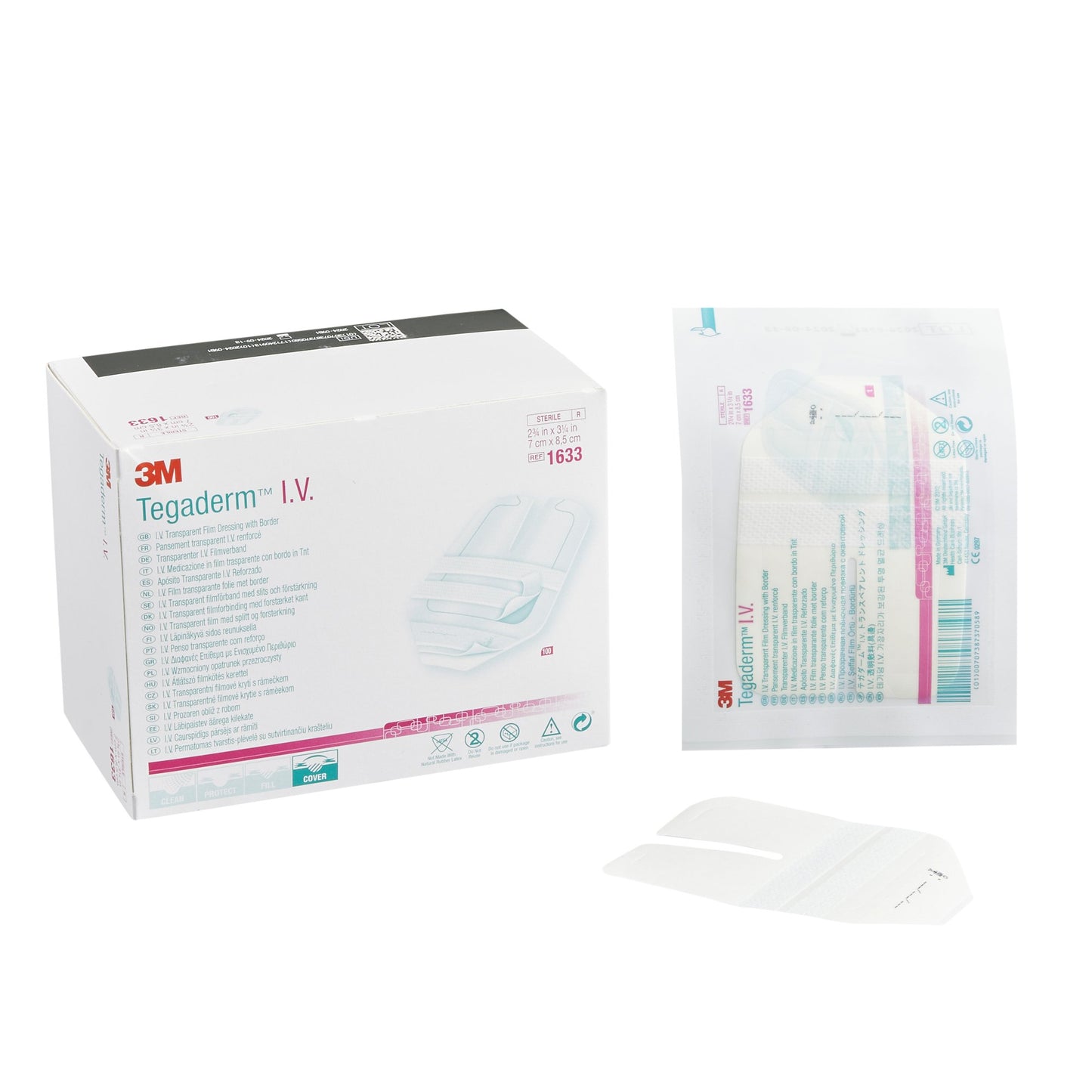 3M™ Tegaderm™ IV Dressing, 8.5 x 7 cm 400/CASE -1633