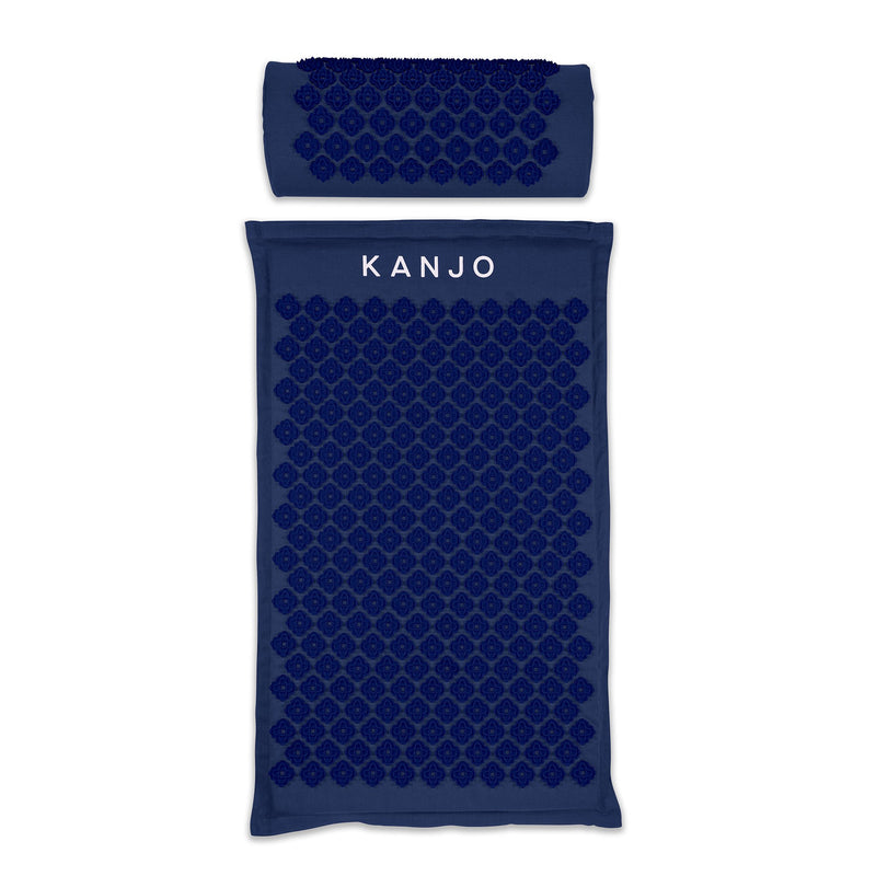 Kanjo Memory Foam Acupressure Mat Set, Dark Blue