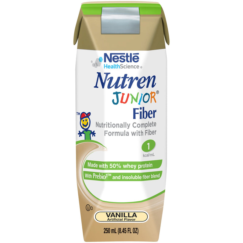 Nutren Junior Nutritionally Complete Formula with Fiber, Vanilla, 8.45-ounce Tetra Prisma 1/EACH -00798716160636 - BriteSources