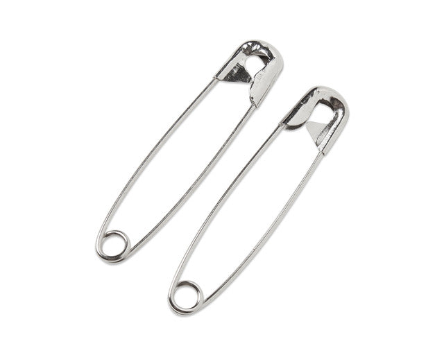 Bioseal Safety Pins Safety Pins, #0 Silver, 2/Pk, 100 Pk/Cs