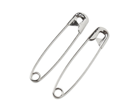 Bioseal Safety Pins Safety Pins, #3 Large Steel, 4/Pk, 100 Pk/Cs