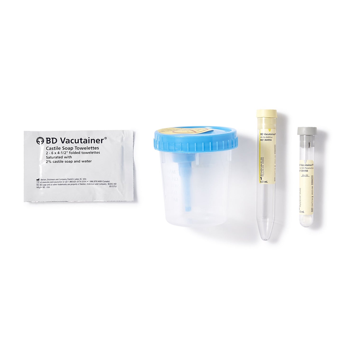 BD Vacutainer Urine Specimen Collection Kit 50/CASE -364956