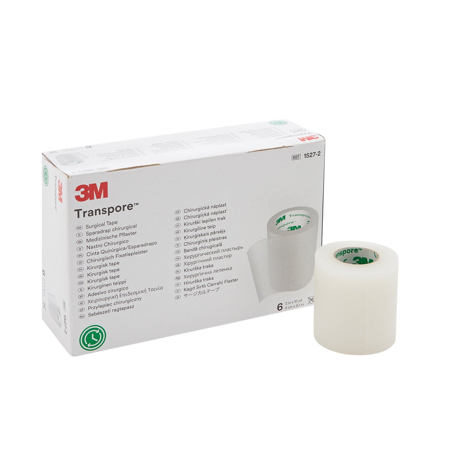 3M™ Transpore™ Plastic Medical Tape, 2 Inch x 10 Yard, Transparent 1/ROLL -1527-2