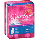 Carefree Panty Liners, Regular 54/PACK -07830006994 - BriteSources
