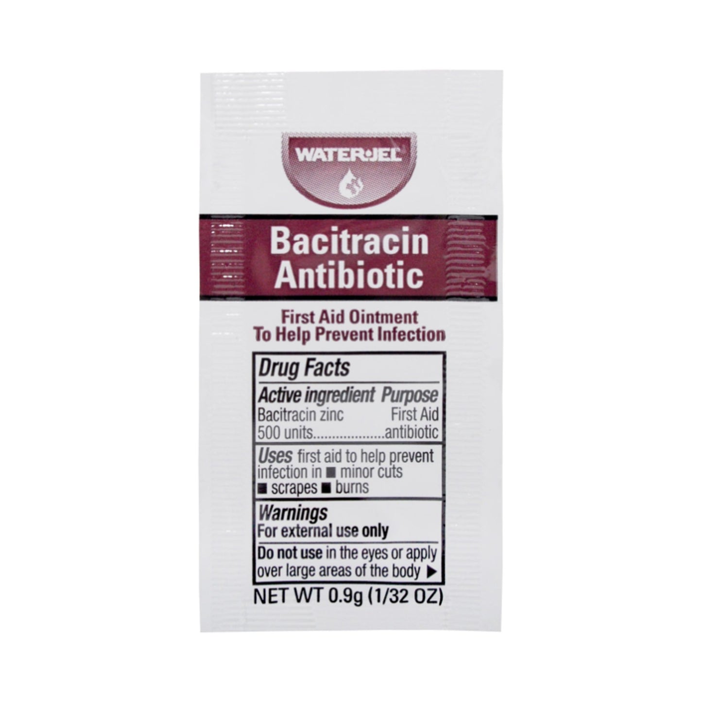 Water Jel Bacitracin Zinc First Aid Antibiotic 1728/CASE -WJBA1728.00.000