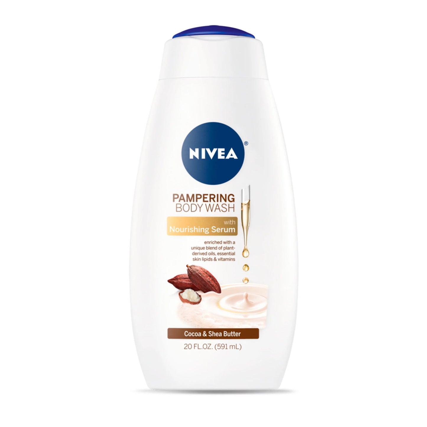 Nivea® Pampering Body Wash with Nourishing Serum, 20 oz.