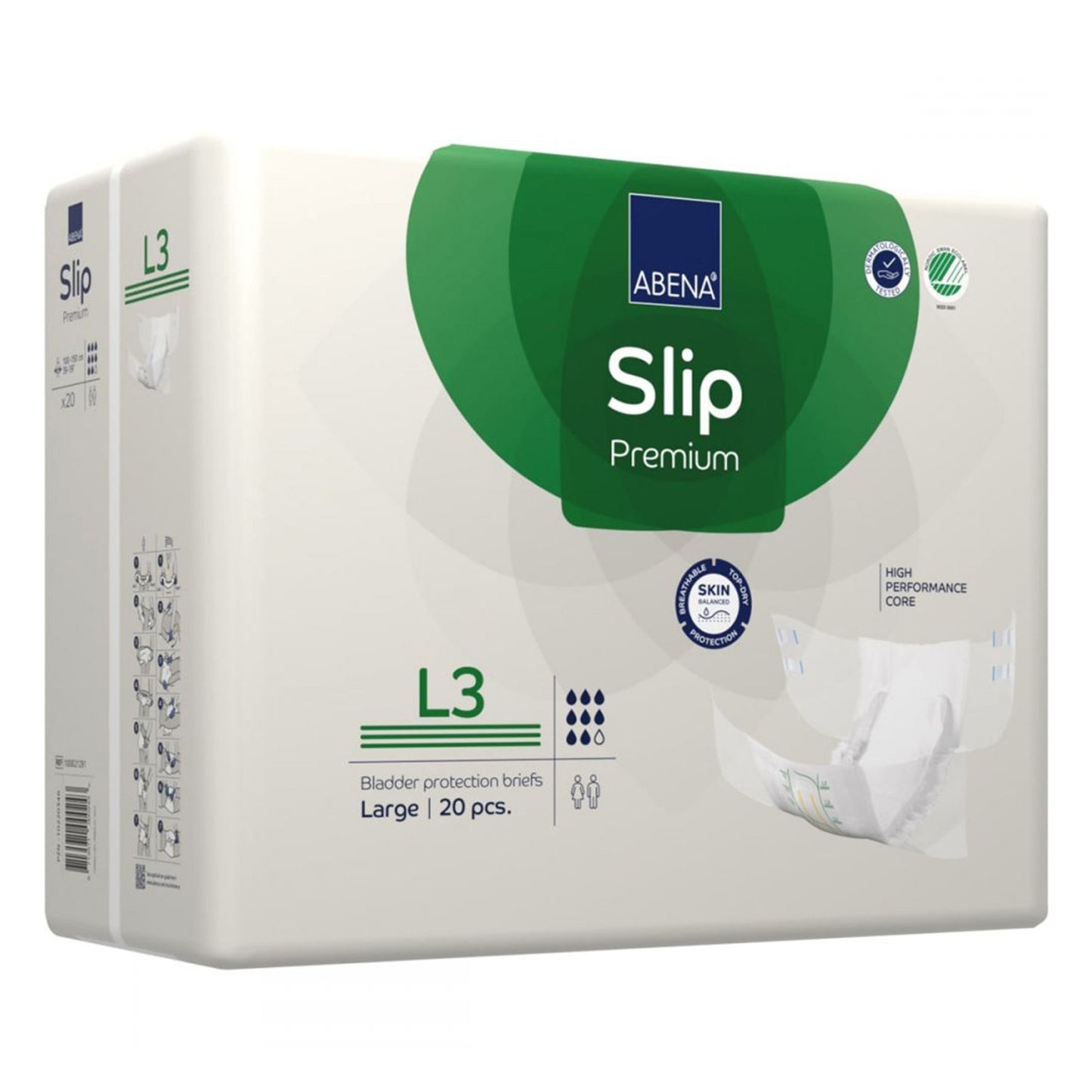 Abena Slip Premium L3 Incontinence Brief, Large 20/PACK -1000021291