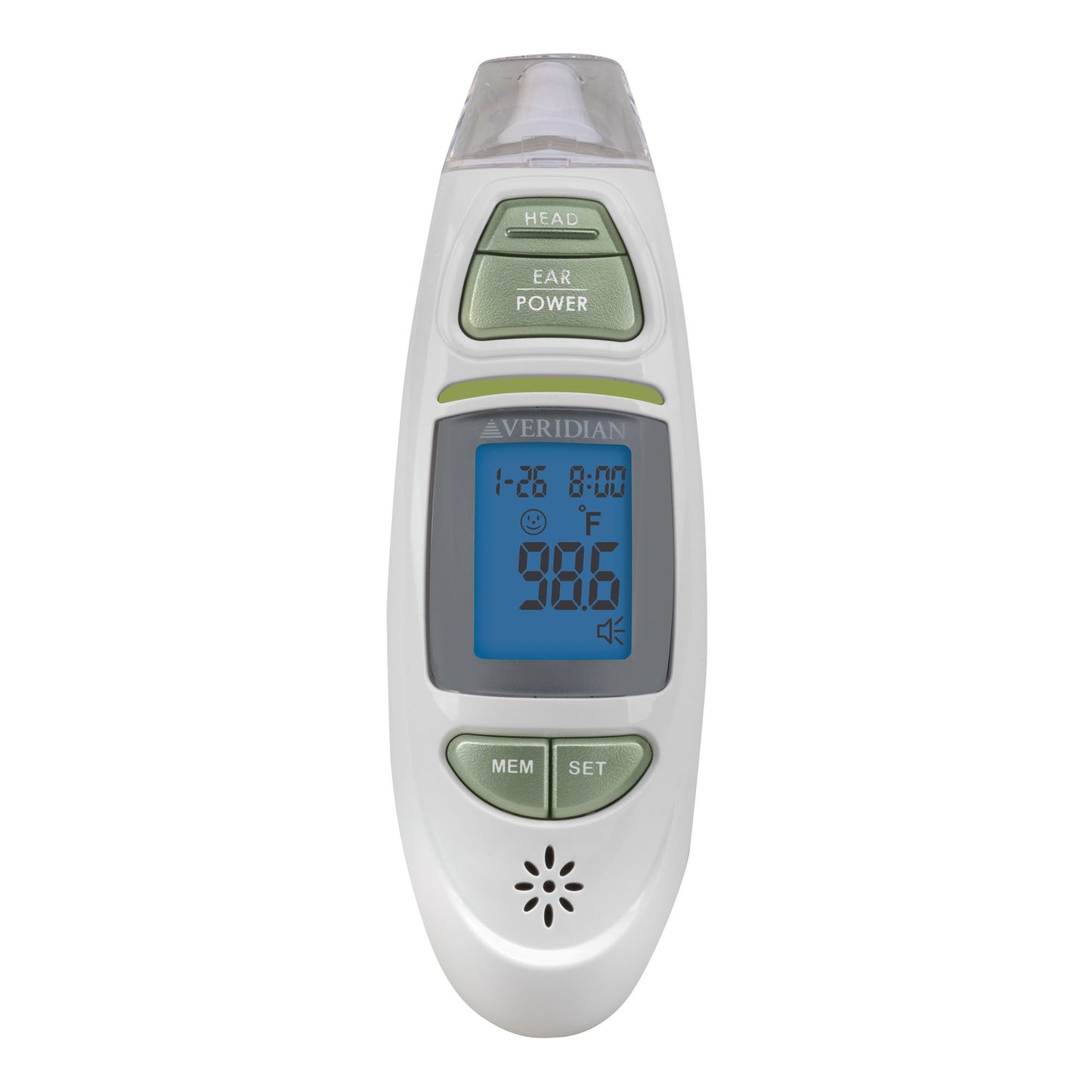 Veridian Infrared Thermometer, Tympanic Ear Digital Talking Thermometer 1/EACH -09-342