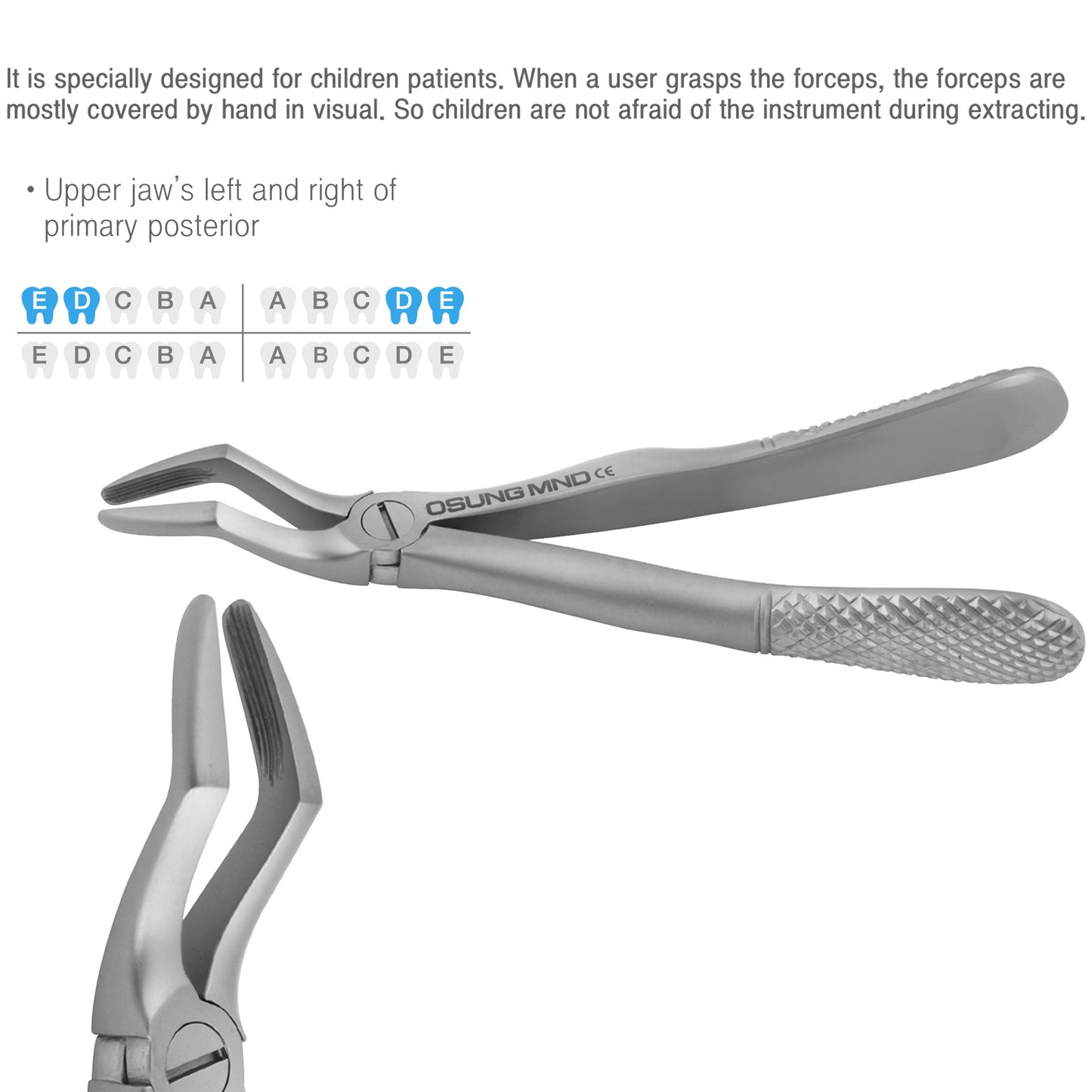 Osung 51C Pedo Dental Extraction Forceps Premium -FXX51C - Osung USA