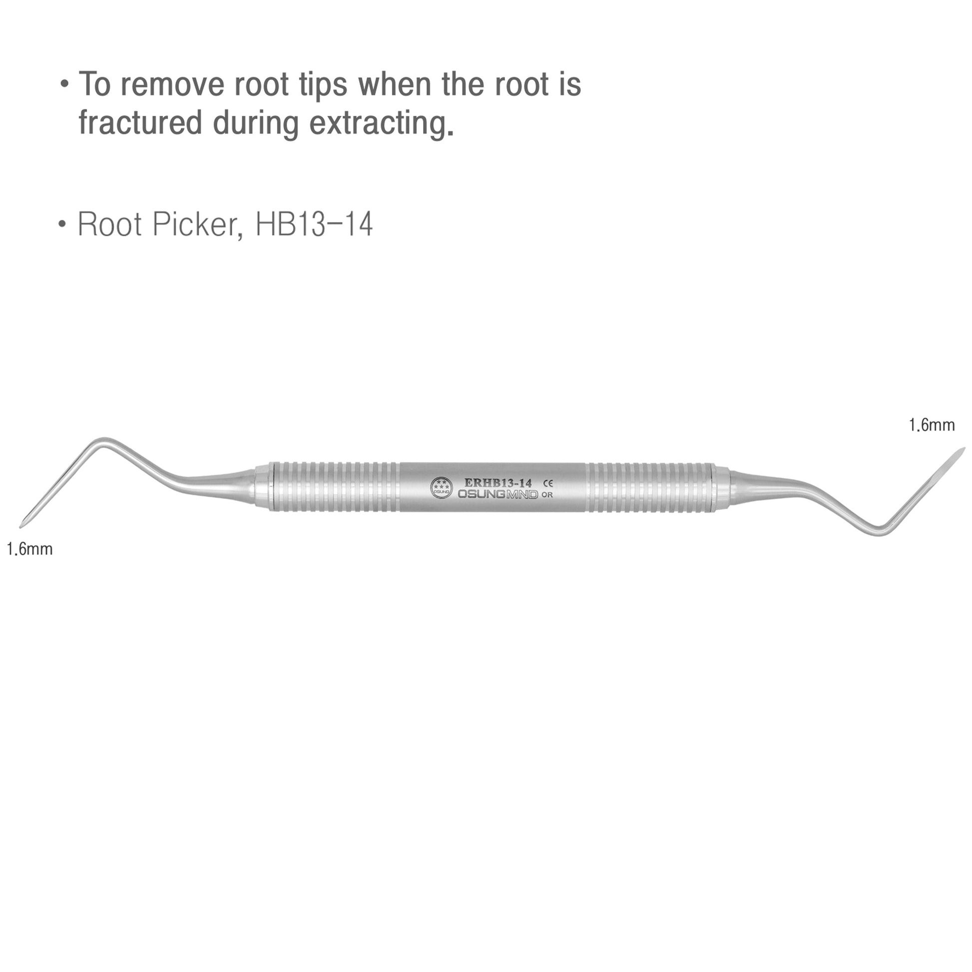 1.6mm HB13-14 Osung Dental Root Pick Premium -ERHB13-14 - Osung USA