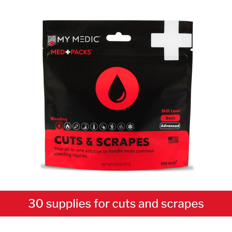 My Medic Med Packs First Aid Kit for Cuts, Scrapes – Emergency Supplies in Portable Pouch