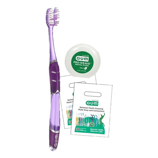 Sunstar Patient Packs Toothbrush Patient Pack Adulttechnique Deep Clean 144Pk/Bx -KIT525P