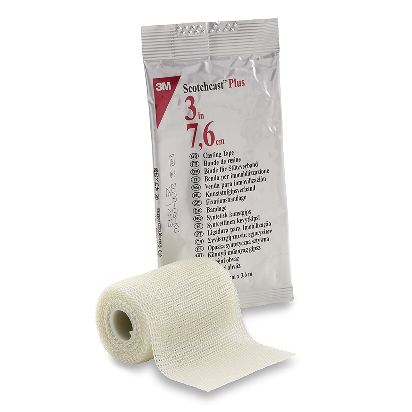 3M™ Scotchcast™ Plus White Cast Tape, 3 Inch x 4 Yard 1/ROLL -82003