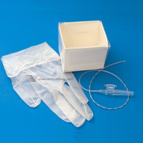Airlife Tri-Flo Cath-N-Glove Economy Suction Kit Kit Suction 14Fr Open Adultnitrile Glove 100/Cs -4864T - BriteSources