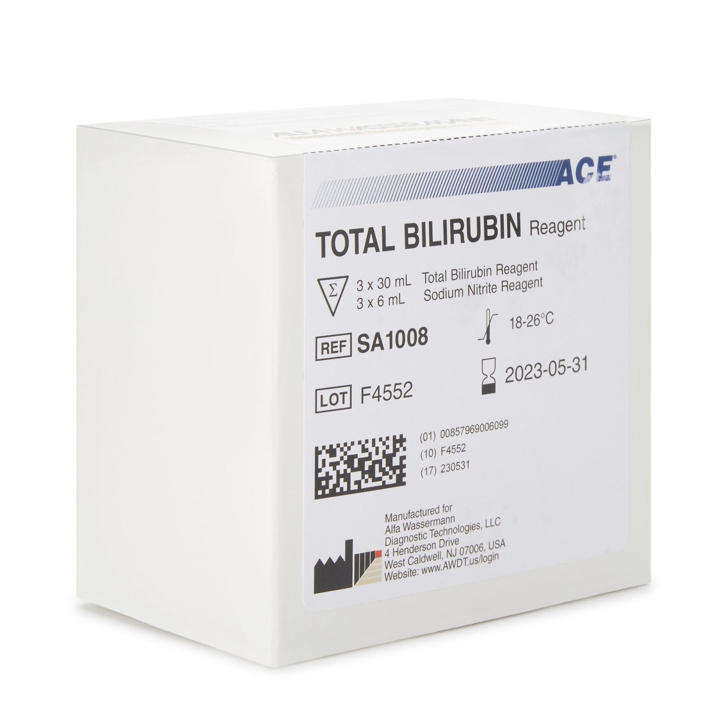 ACE General Chemistry Reagent for Total Bilirubin test 1/KIT -SA1008