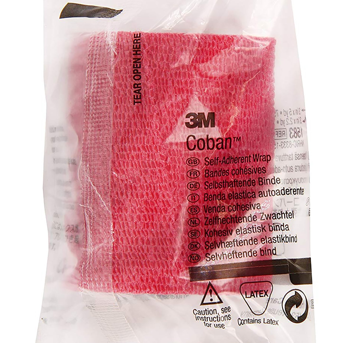 3M™ Coban™ Self-adherent Closure Cohesive Bandage, 3 Inch x 5 Yard 24/CASE -1583R