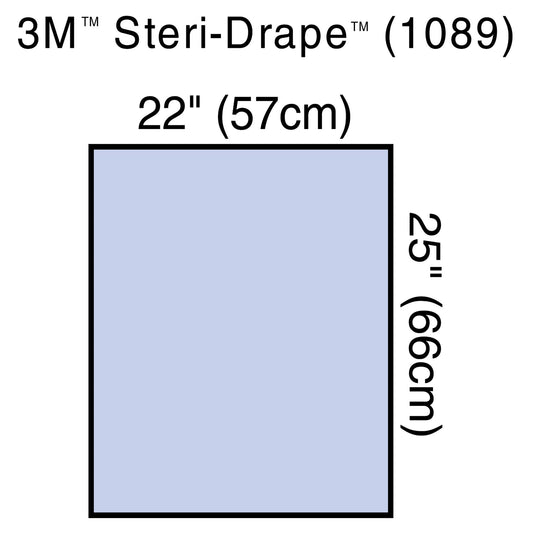 3M™ Steri-Drape™ Sterile Utility Sheet General Purpose Drape, 22 x 25 Inch 160/CASE -1089