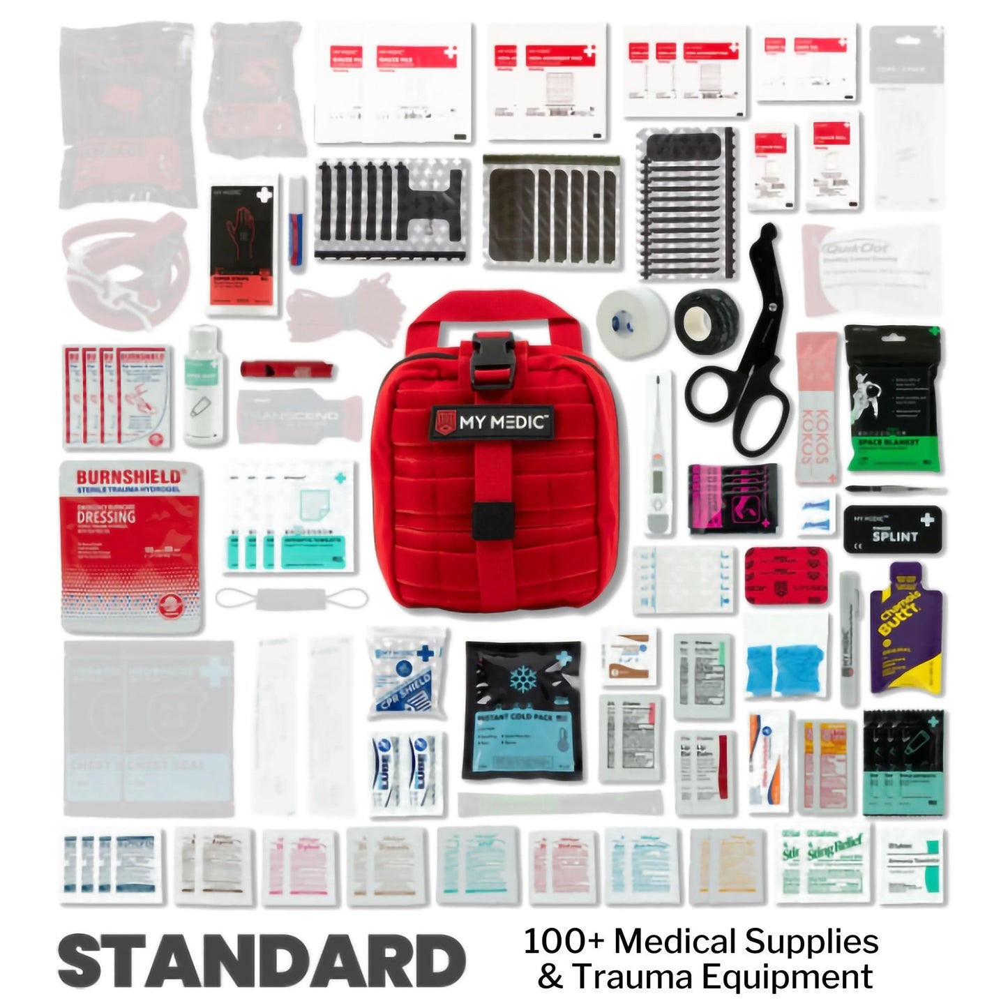 My Medic MYFAK First Aid Kit, Medical Supplies for Survival, Red 1/EACH -MM-KIT-U-MED-RED-STN-V2