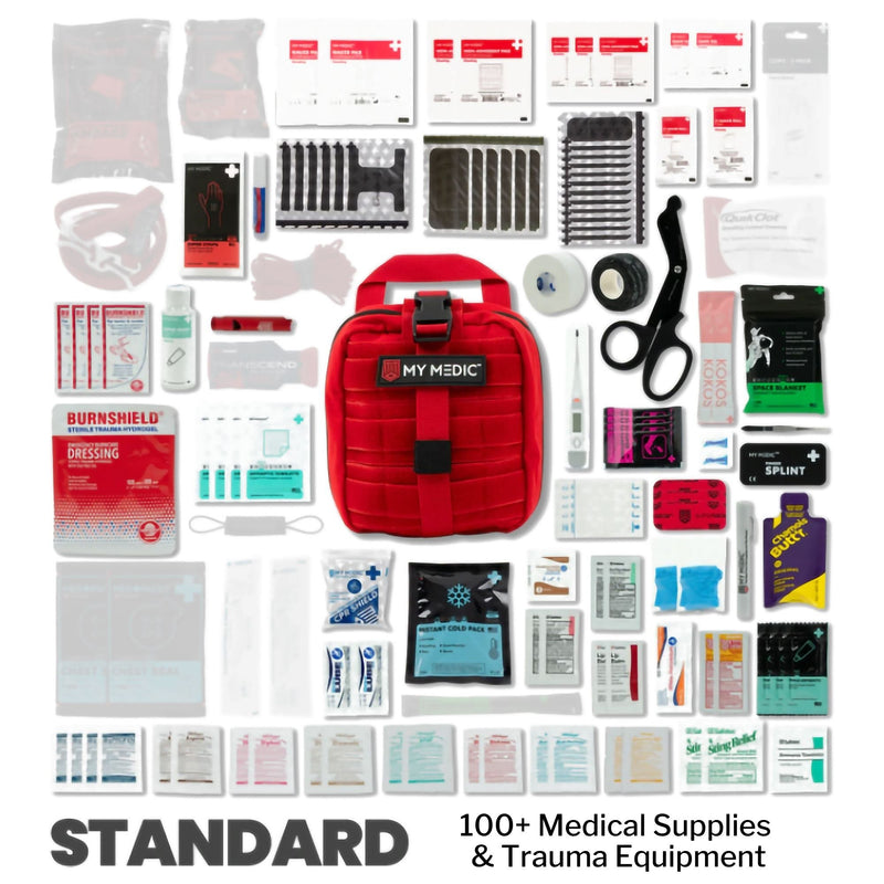 My Medic MYFAK First Aid Kit, Medical Supplies for Survival, Red