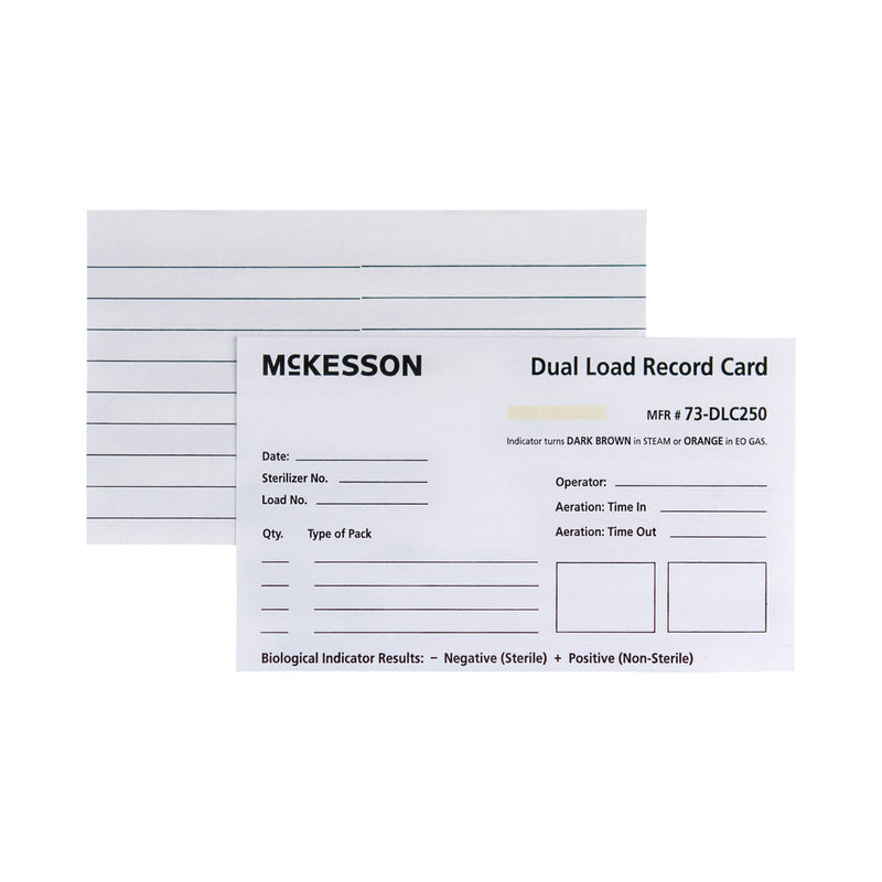 McKesson Sterilization Record Card 2500/CASE -73-DLC250 - BriteSources