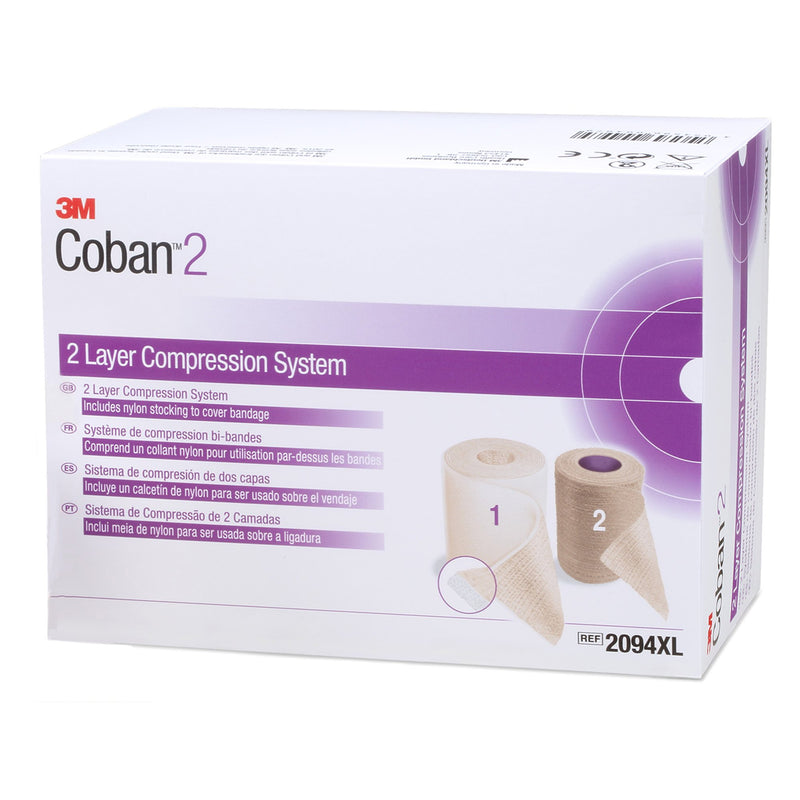 3M™ Coban™ 2 Self-adherent / Pull On Closure Two-Layer Compression Bandage System