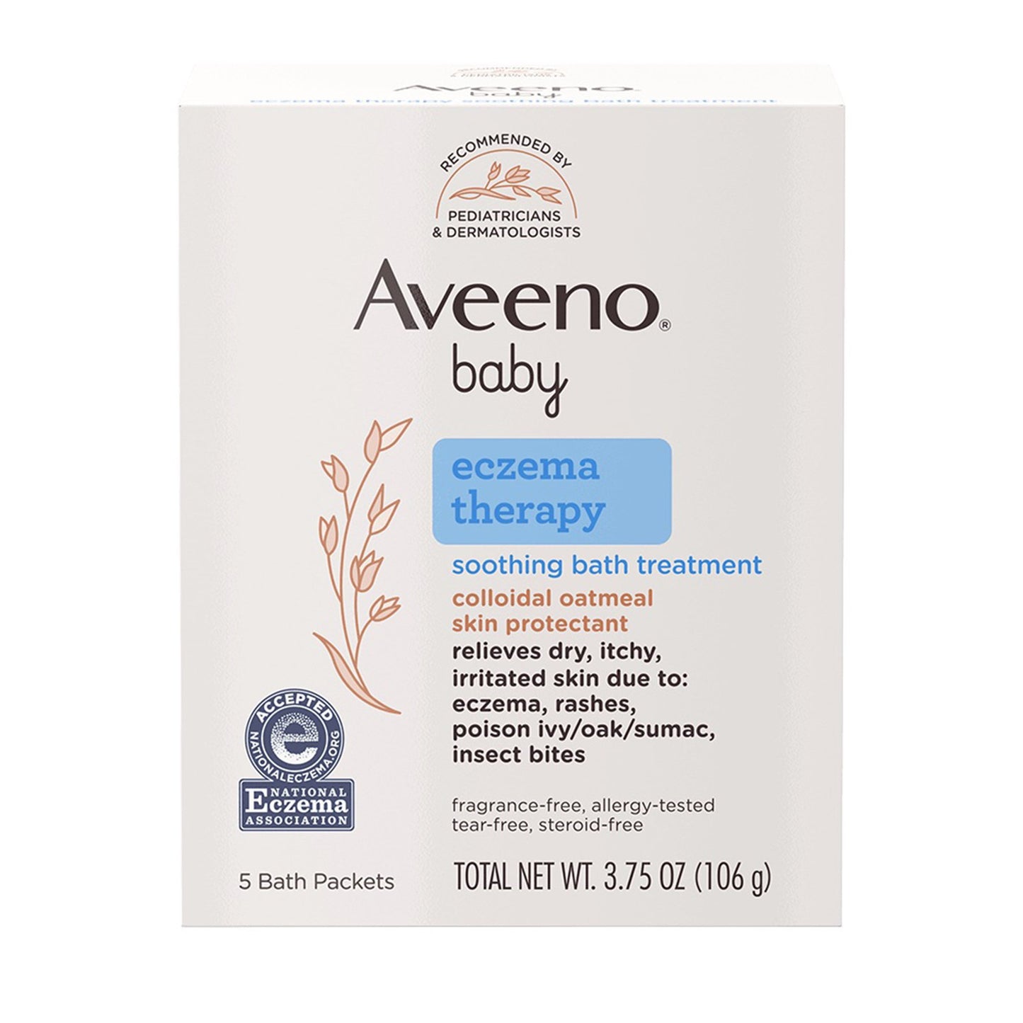 AVEENO, BATH TRTMT ECZEMA BABY3.75OZ (5PK/BX)