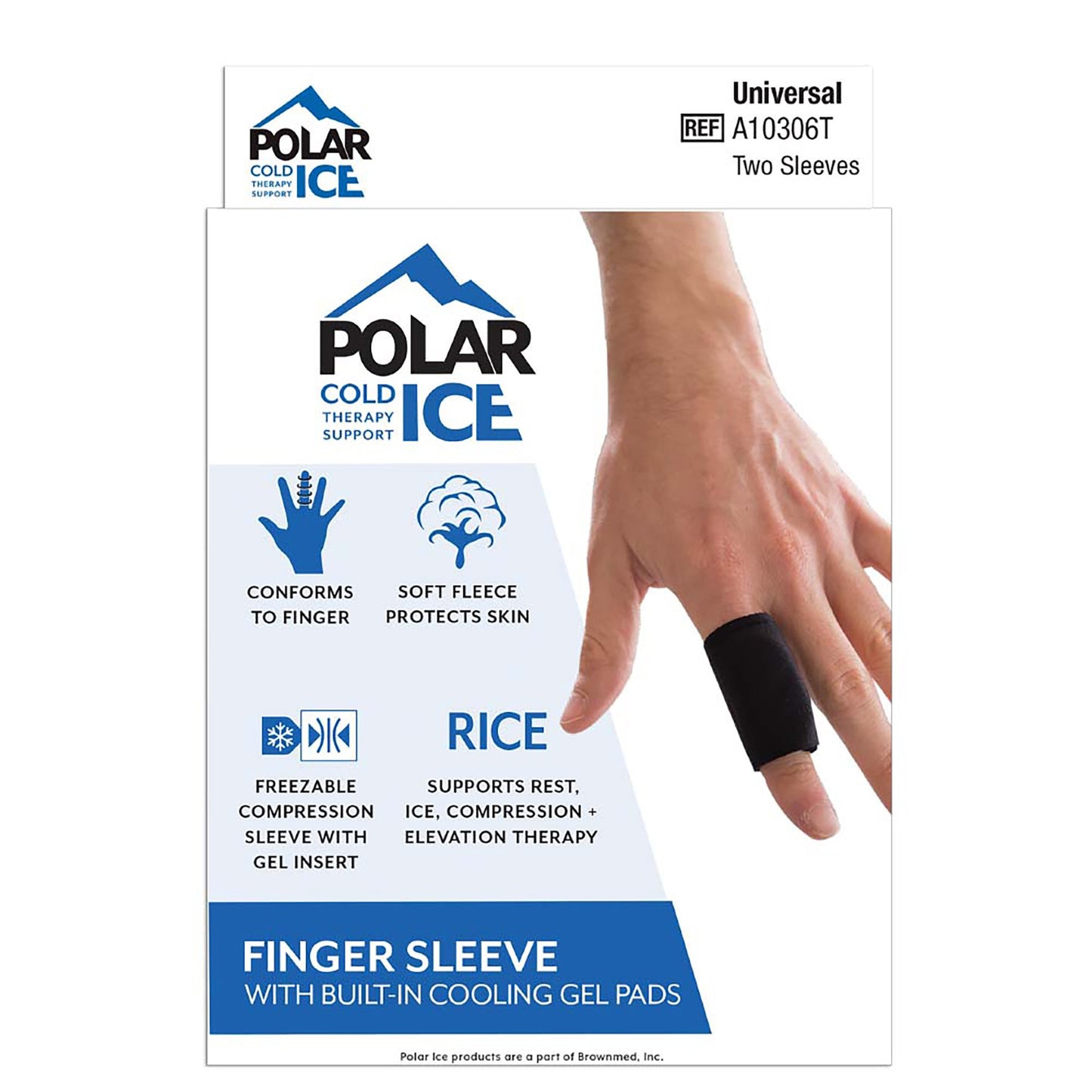 Polar Ice® Finger Sleeve with Cooling Pad, One Size Fits Most