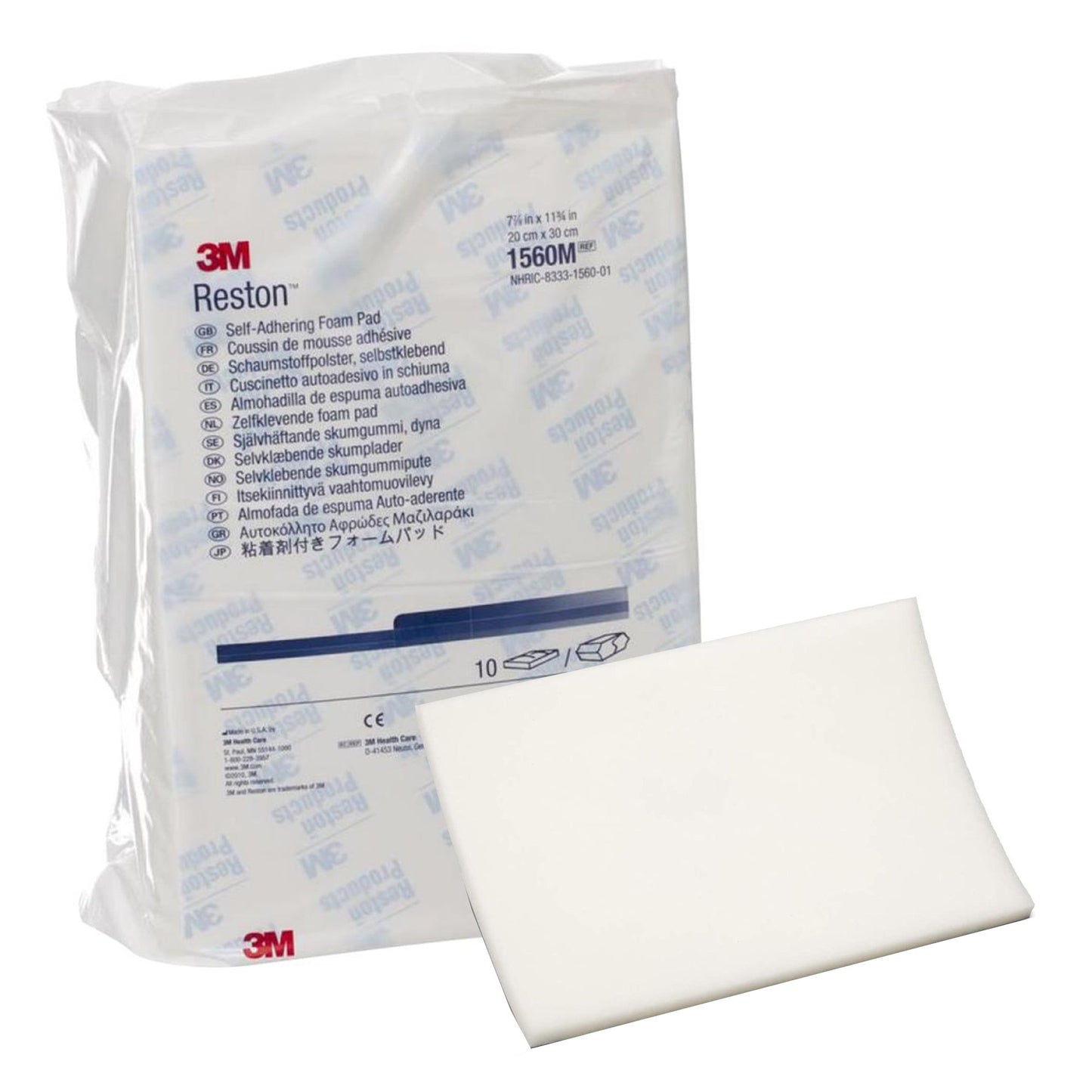 3M™ Reston™ Self-Adhering Pad, 7-7/8 x 11 Inch 1/EACH -1560M