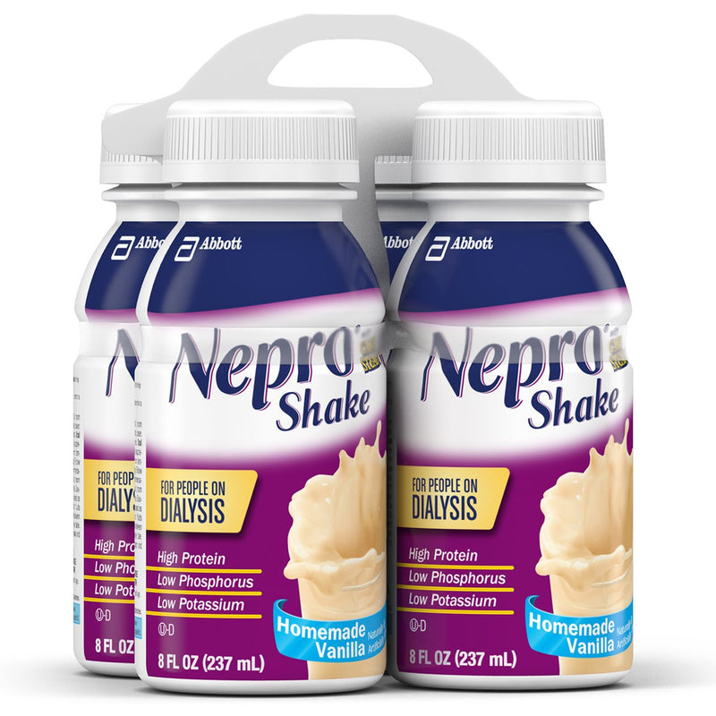 Nepro® with Carbsteady® Vanilla Shake for People on Dialysis, 8-ounce bottle