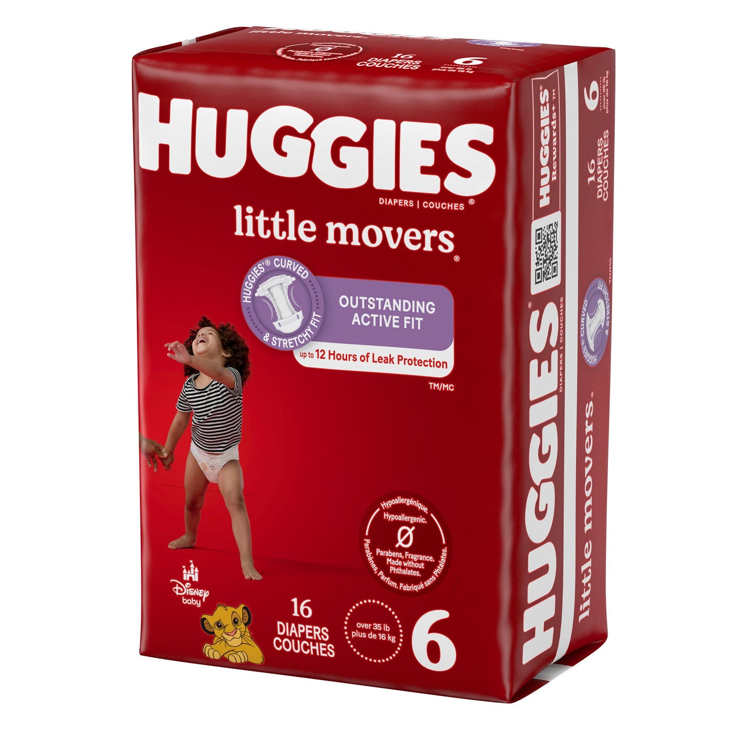 Huggies Little Movers Diaper, Size 6