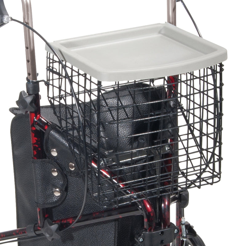 drive™ Deluxe 3 Wheel Rollator, Red 1/EACH -10289RD - BriteSources