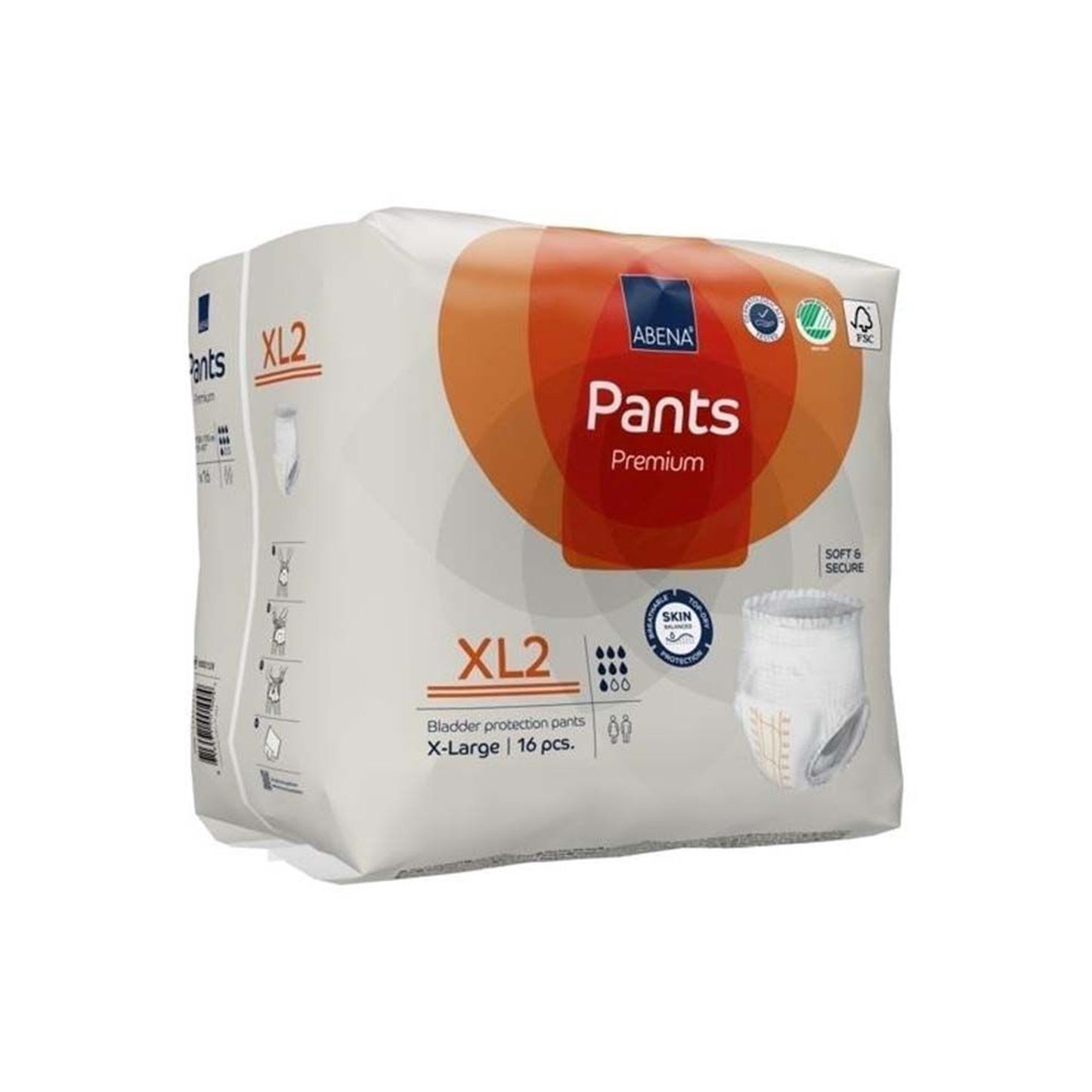 Abena Premium Pants XL2 Incontinence Brief, X-Large 96/CASE -1000021329