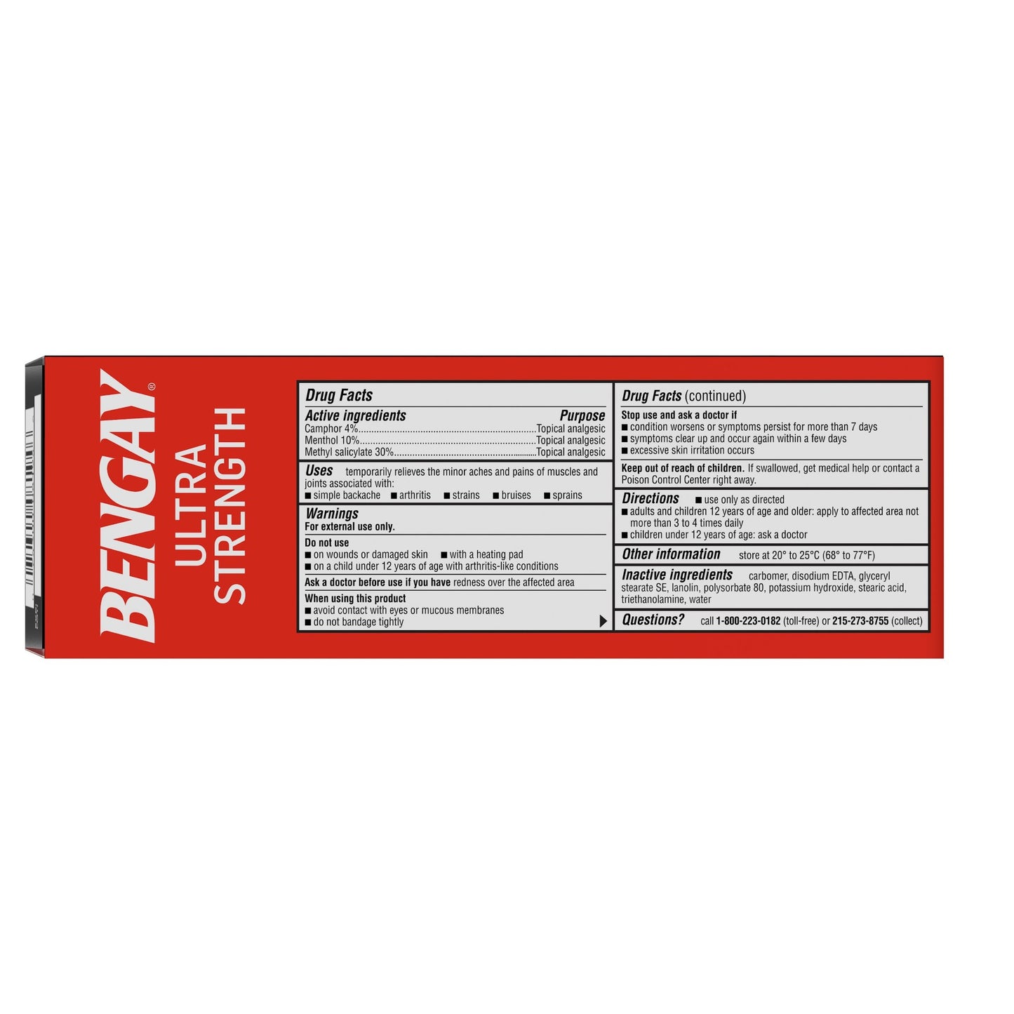 Bengay Ultra Strength Topical Analgesic Cream, 4-ounce tube