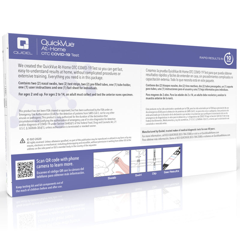 QuickVue® At-Home OTC COVID-19 Respiratory Test Kit