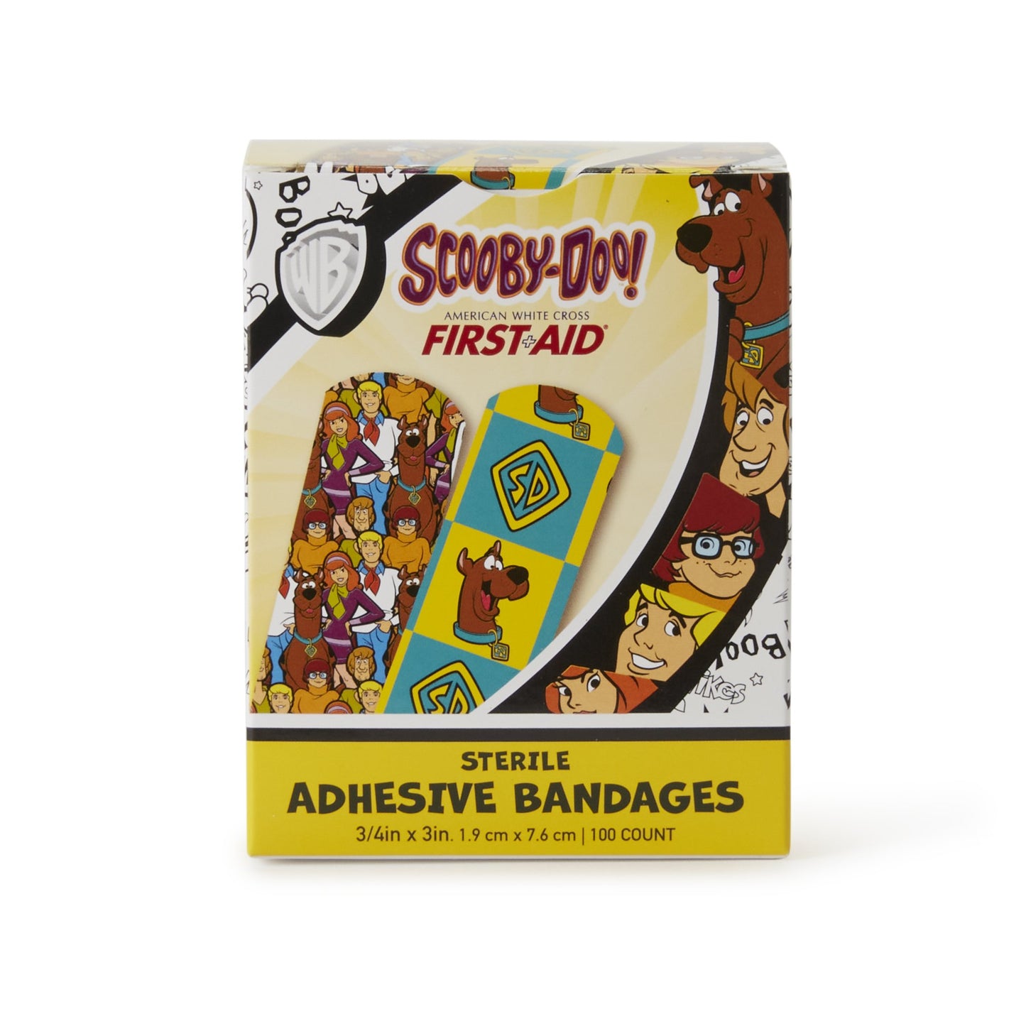 American White Cross Stat Strip Scooby-Doo Adhesive Strip,  x 3 Inch 100/BOX -1065737