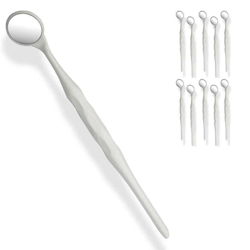 10 Pieces Dental Autoclavable Disposable Mouth Mirror White -ORAL32 - Osung USA