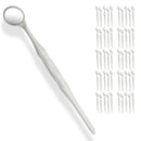 50 Pieces Dental Autoclavable Disposable Mouth Mirror White -ORAL32 - Osung USA
