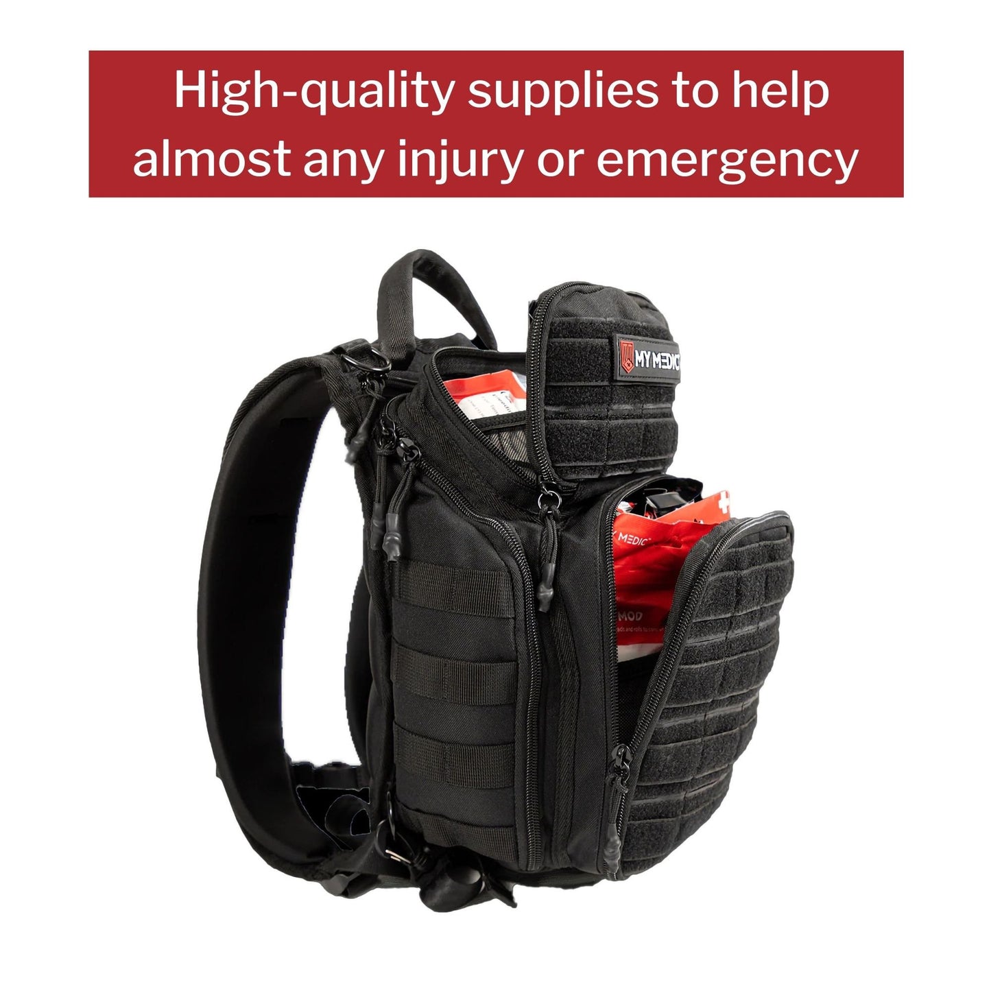 My Medic Recon First Aid Kit Backpack with Emergency Medical Supplies, Black 1/EACH -MM-KIT-RCN-STN-BLK