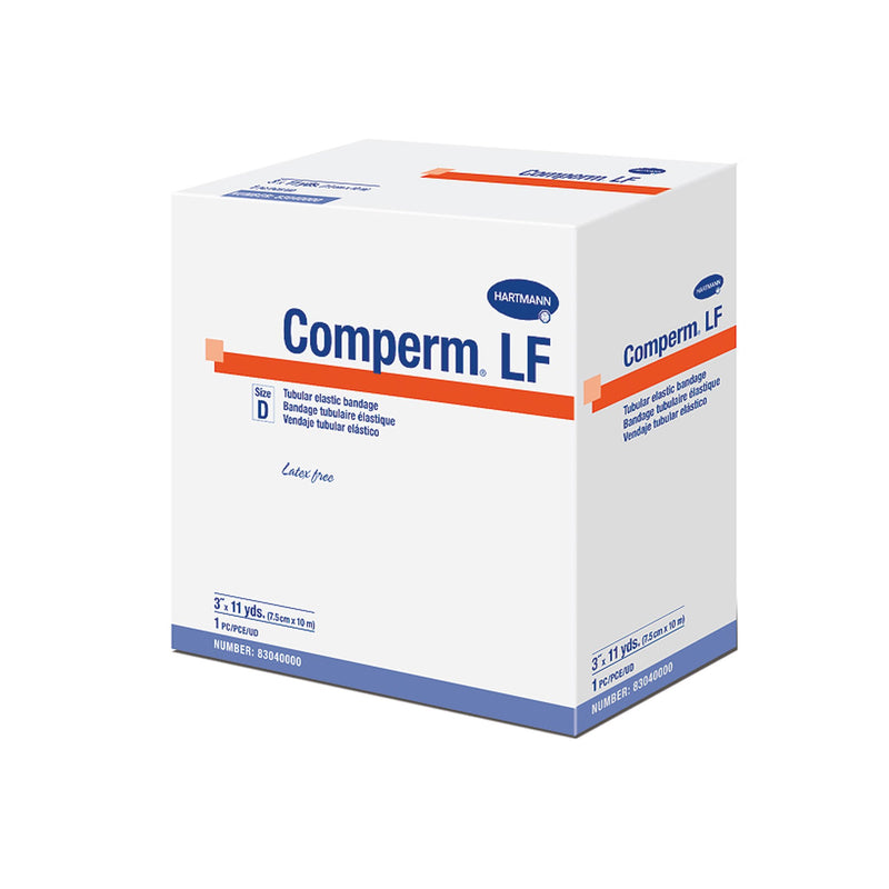 Comperm® LF Pull On Elastic Tubular Support Bandage, 3 Inch x 11 Yard