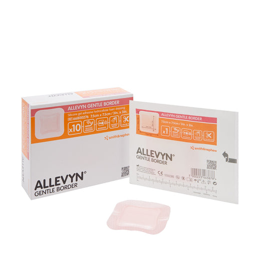 Allevyn Gentle Border Silicone Foam Dressing, 3 x 3 Inch 1/EACH -66800276